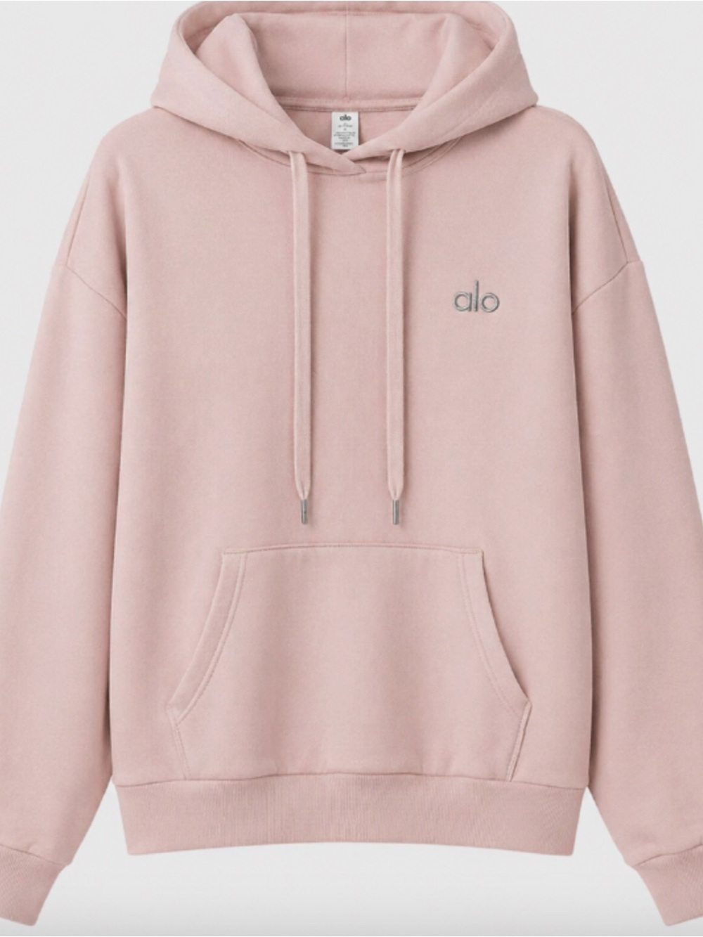 Alo Yoga Accolade Hoodie Sweatshirt in Ballet Pink - New